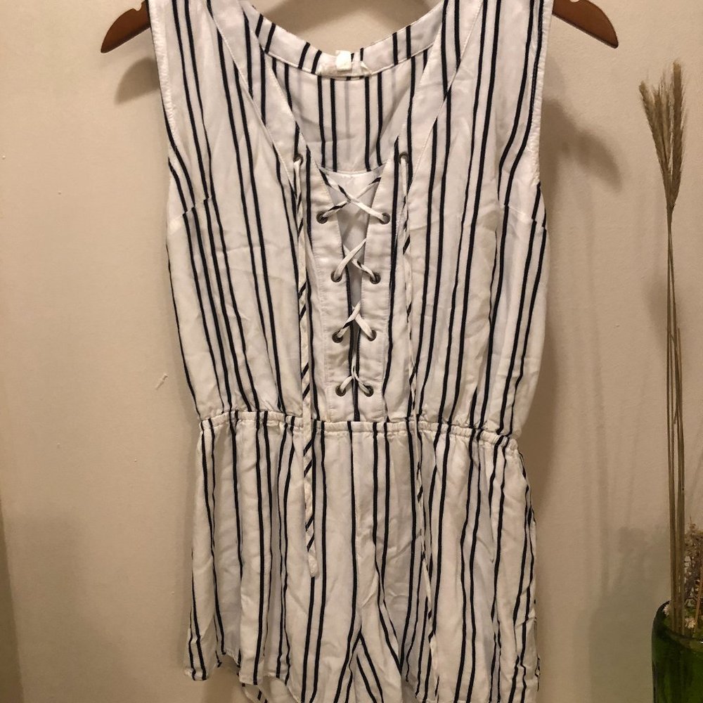 Black and white Romper